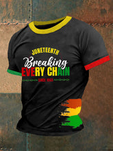 Men's  Breaking Every Chain Since 1865 Printed Short-Sleeved T-Shirt
